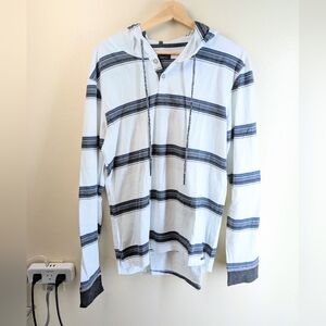 Men's Ocean Current Striped Hoodie Size L